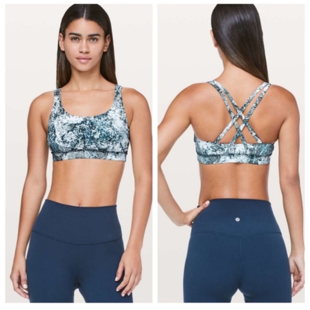 8 Lululemon Energy OG Sports Exercise Workout Bra WILDWOOD MULTI Style W2AAJS